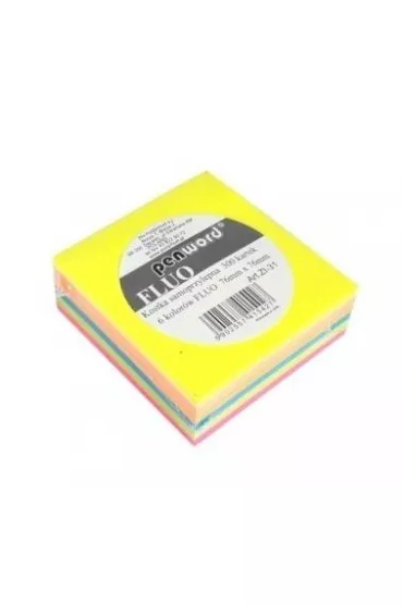 Penword Kostka samoprzylepna fluo 76x76mm 300 kartek