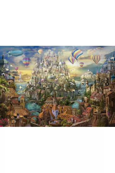 Puzzle 8000 el. Miasto marze� Educa