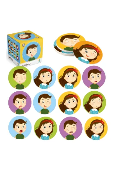 Gra Emocje Mini Memo 24 elementy MIX Dodo