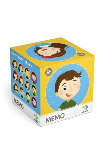 Gra Emocje Mini Memo 24 elementy MIX Dodo
