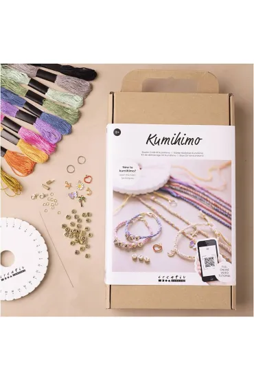 Creativ Company Zestaw do plecenia bransoletek Kumihimo