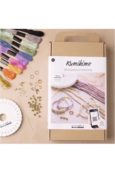 Creativ Company Zestaw do plecenia bransoletek Kumihimo