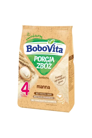 BoboVita Porcja Zb� Kaszka bezmleczna manna po 4 miesi�cu 170 g