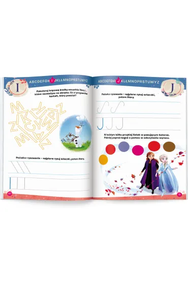 Disney uczy kraina lodu Zeszyt �wicze� Litery UDZ-9303