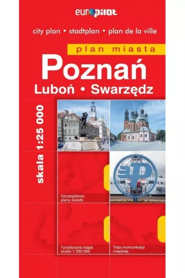 Pozna� Swarz�dz Lubo� Plan miasta 1:25 000 laminowany