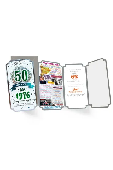 Kukartka Karnet PM-452 Urodziny 50  cyfry, roczniki  2026