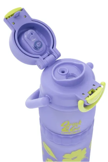 Patio Bidon 740ml Coolpack Sphera Flores Lila