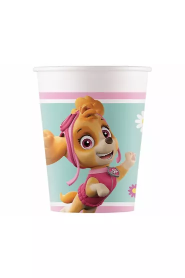 Psi Patrol Kubeczki papierowe Paw Patrol Skye & Everest 200 ml 8 szt.