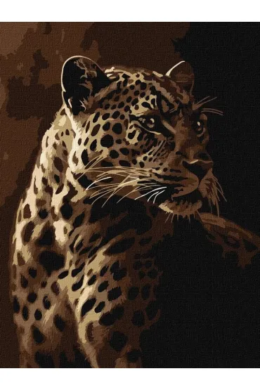 Ideyka Malowanie po numerach - Spojrzenie lamparta 30x40cm