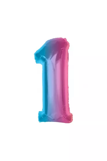 Godan Balon foliowy cyfra 1 t�czowa Smart 92cm