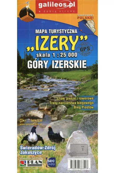 G�ry Izerskie. Mapa turystyczna "Izery" 1:25 000