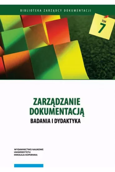 eBook Zarz�dzanie dokumentacj�. Badania i dydaktyka pdf