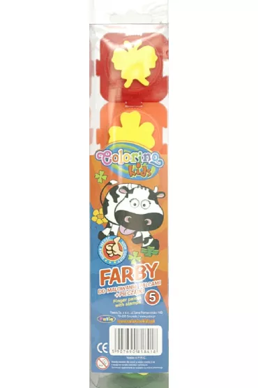 Patio Farby do malowania palcami Colorino Kids 5 kolor�w