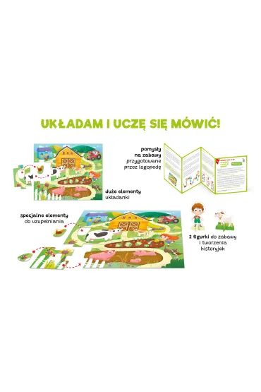 Na wsi. Pierwsze puzzle + figurki. Kapitan Nauka Edgard - Anna Zaj�c