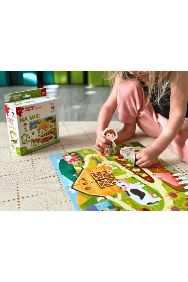 Na wsi. Pierwsze puzzle + figurki. Kapitan Nauka Edgard - Anna Zaj�c
