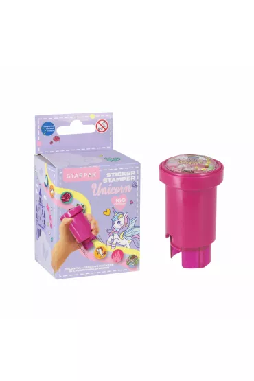 Stempel z naklejkami Unicorn STARPAK 541704 Sticker Boo