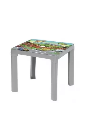 Stolik plastikowy pastel szary 3Toysm