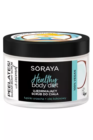 Soraya Healthy Body Diet Peelates intensywnie uj�drniaj�cy scrub do cia�a z �upinkami orzecha i olejkiem kokosowym 200 g