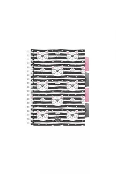 CoolPack Ko�ozeszyt A5 PP Catnip kratka 100 kartek