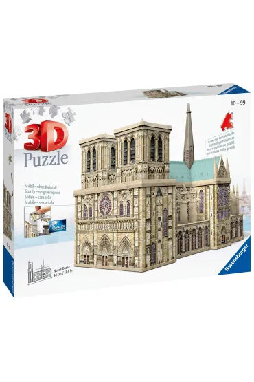 Puzzle 324 el. 3D Katedra Notre Dame Ravensburger