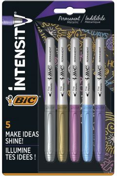 Bic Marker Marking Metallic Ink 5 kolorw
