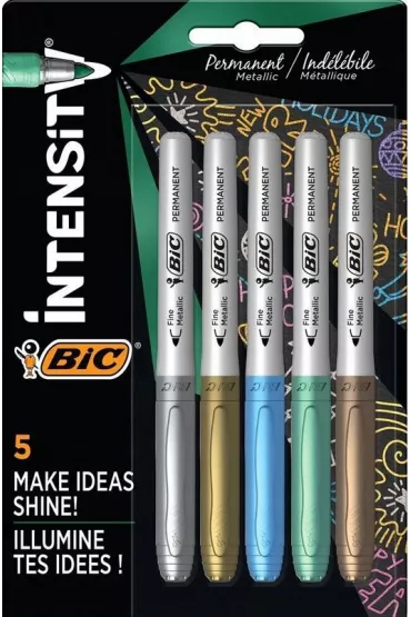 Bic Marker Marking Metallic Ink 5 szt.