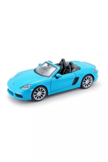Bburago model porsche 718 boxster blue 1:24
