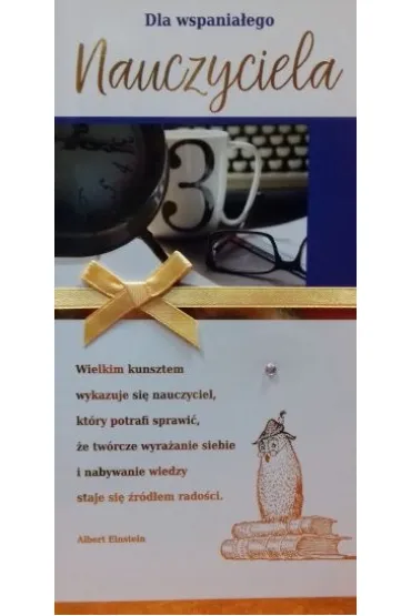 Karnet DL dla wspania�ego nauczyciela