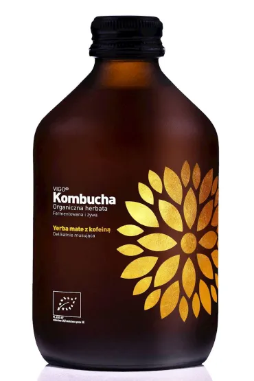 Vigo Yoko Kombucha z yerb� mate bezglutenowa 330 ml Bio