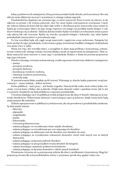 �wiczenia na koncentracj� dla 6-latk�w - Magdalena Hinz
