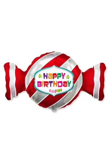 Flexmetal Balon foliowy S�odki cukierek czerwony 53x92cm