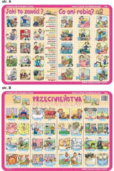 Visual System Podk�adka edukacyjna. Przeciwie�stwa, zawody