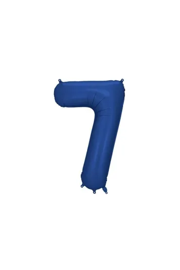 PartyDeco Balon foliowy cyfra 7 granat 86cm