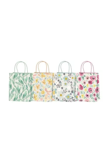 incood. Torba prezentowa 21x25 pastelowe kwiaty mix