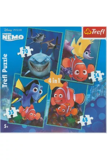 Puzzle 4w1 - Nemo (35+48+54+70 el.) Trefl