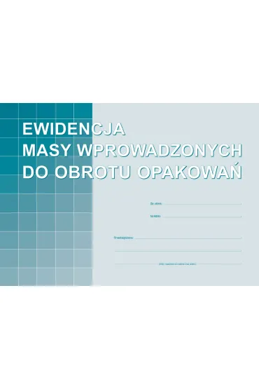 Michalczyk i Prokop Ewidencja masy wprowadzonych do...S-220-1
