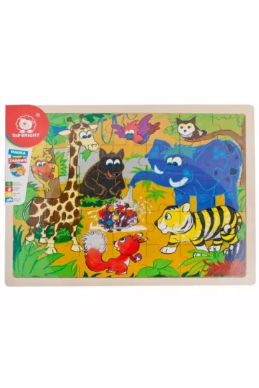 Puzzle drewniane 35 el. D�ugnla Brimarex