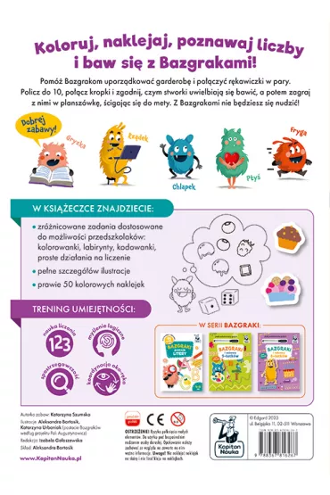 Bazgraki poznaj liczby. Kapitan Nauka - Katarzyna Szumska