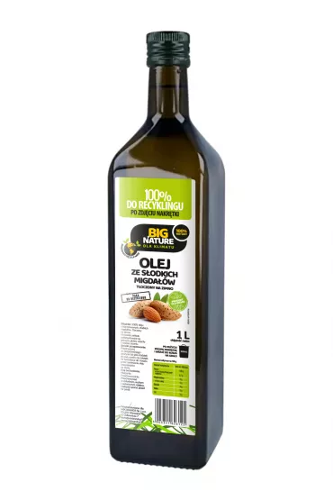 Big Nature Olej ze s�odkich migda��w t�oczony na zimno 1 l