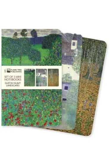 Flame Tree Zestaw 3 notatnik�w Gustav Klimt Krajobrazy