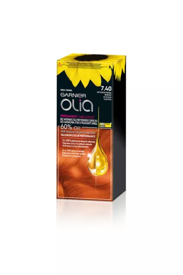 Garnier Olia farba do w�os�w 7.40 Intensywna Mied�