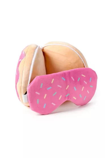 Puckator Pluszowa poduszka podr�na z opask� na oczy "Relaxeazzz" - P�czek