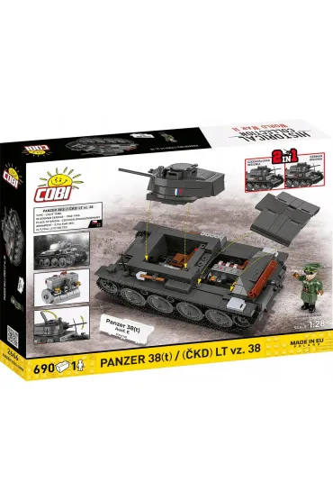 Klocki Historical Collection WWII Panzer 38(T)/CKD LT VZ.38 690 el.