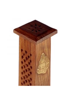 Podstawka na kadzideka z drewna palisandrowego Chiski Budda