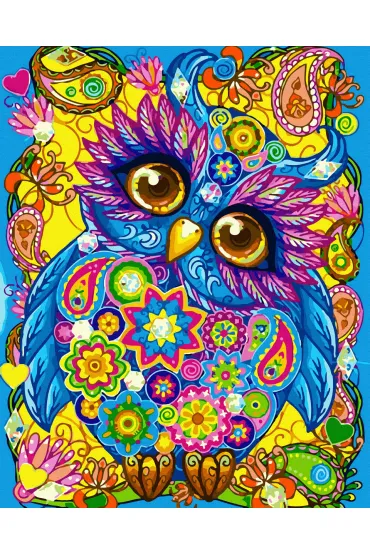 Twoje Hobby Malowanie po numerach - Bajkowa Sowa 40x50cm