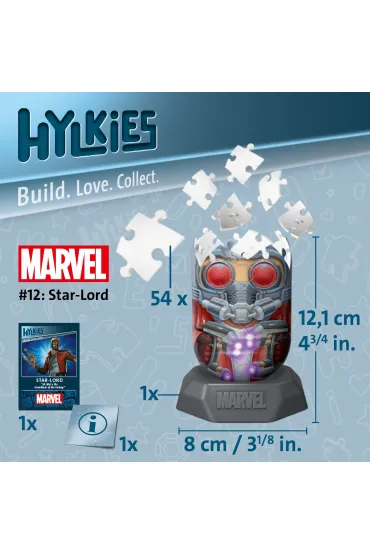 Puzzle 54 el. 3D Hylkies: Star-Lord Ravensburger