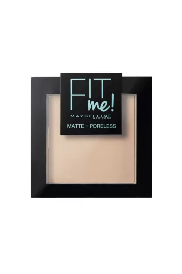 Maybelline Fit Me Matte Poreless Pressed Powder puder matuj�cy do twarzy w kompakcie 105 Natural Ivory 9 g