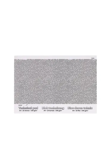 Strigo Blok techniczny A4/10K 240g Labirynt
