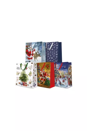 Paw Torebka premium big �wi�teczna 30x41x12cm mix