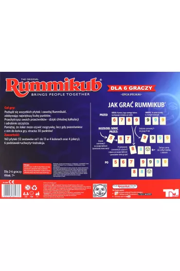 Rummikub XP. Edycja dla 6 graczy Tm Toys